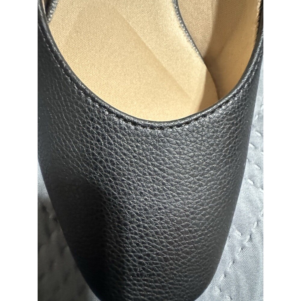 Lifestride Claire Sling back Black Shoes Size 7M Classic Office 1 Inch Heel New - Picture 8 of 8